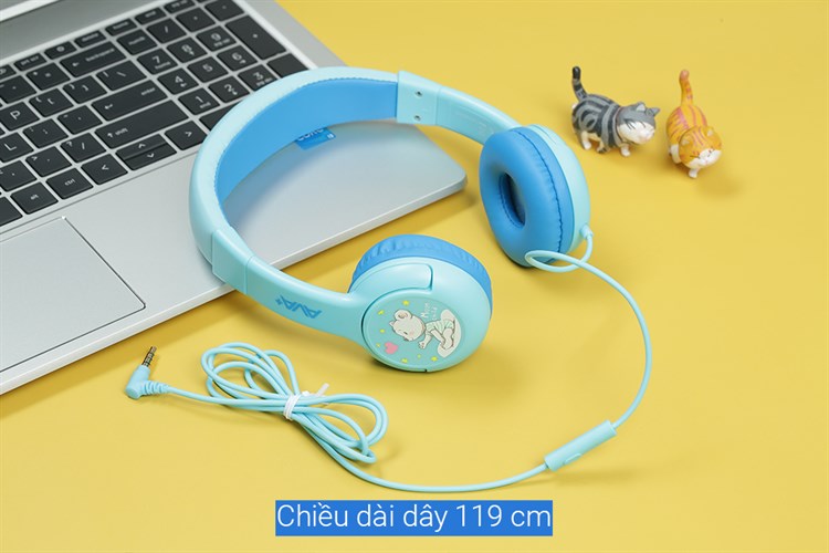 Tai nghe Chụp Tai Trẻ em AVA+ KD-662 Màu Xanh Dương