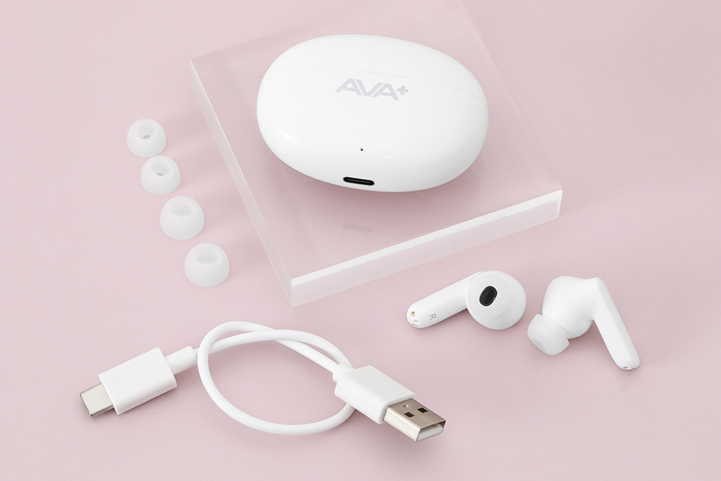 Tai nghe Bluetooth True Wireless AVA+ DS206 Màu Trắng