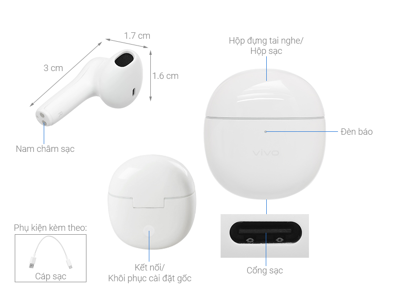 Tai nghe Bluetooth True Wireless vivo Air XEW25