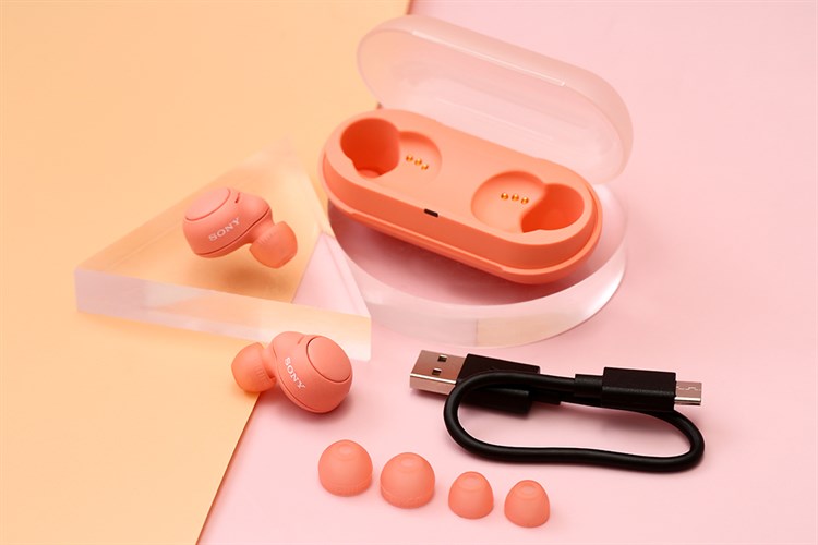 Tai nghe Bluetooth True Wireless Sony WF-C500 Màu Cam