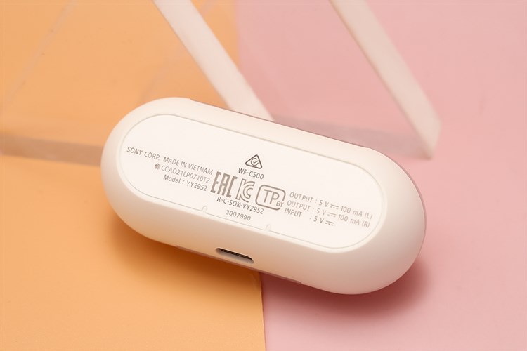 Tai nghe Bluetooth True Wireless Sony WF-C500 Màu Trắng