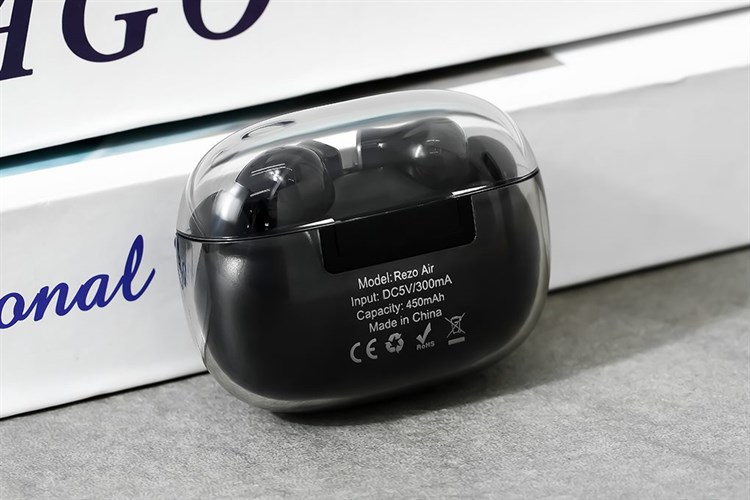 Tai nghe Bluetooth True Wireless Rezo Air Màu Đen