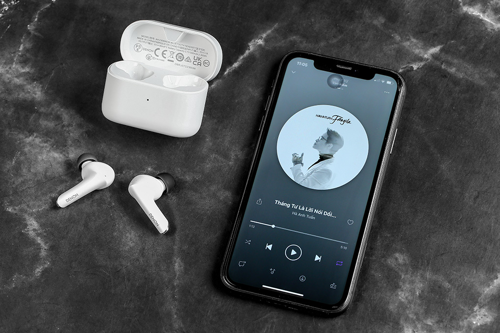 Tai nghe Bluetooth TWS Denon AHC830NCW Màu Trắng