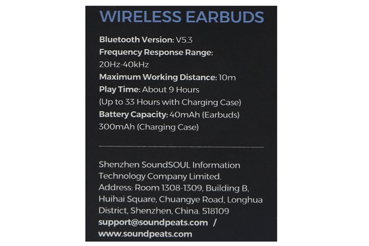 Tai nghe Bluetooth Soundpeats Opera 03 Màu Đen