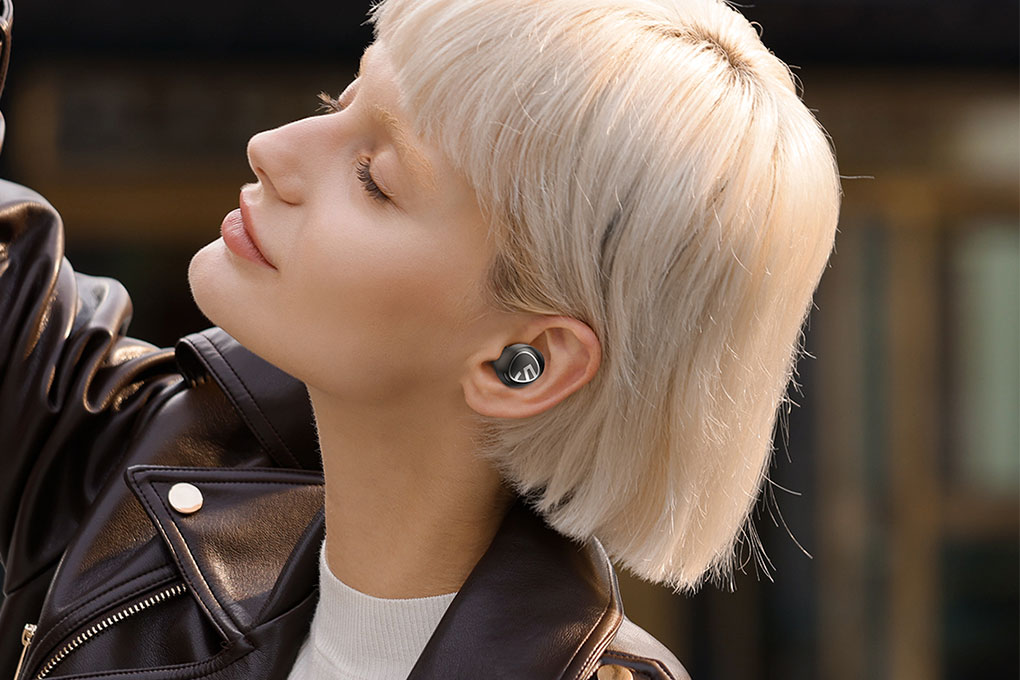 Tai nghe Bluetooth True Wireless Soundpeats Free 2 Classic Màu Đen