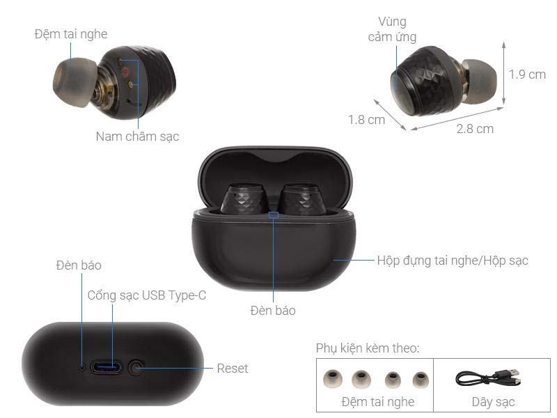 Tai nghe Bluetooth True Wireless Soundpeats Engine4