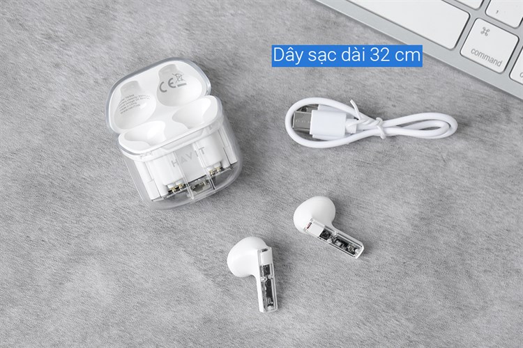 Tai nghe Bluetooth True Wireless Havit TW945 Màu Trắng