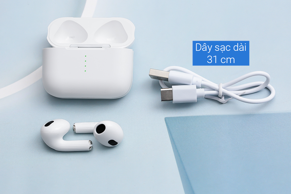 Tai nghe Bluetooth True Wireless AVA+ Buds Life Air 2 Màu Trắng