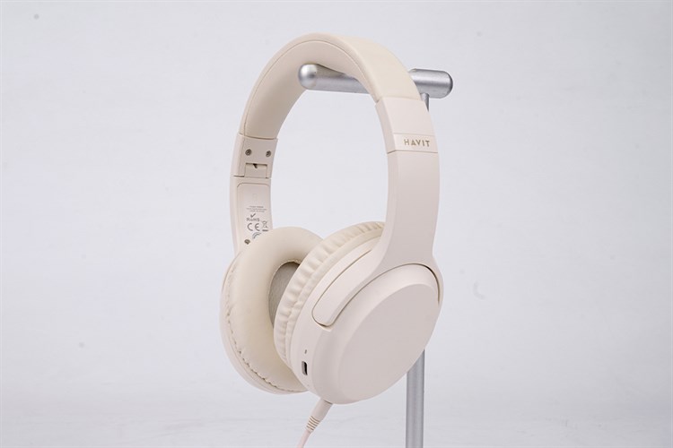 Tai nghe Bluetooth Chụp Tai Havit H662BT Màu Màu be