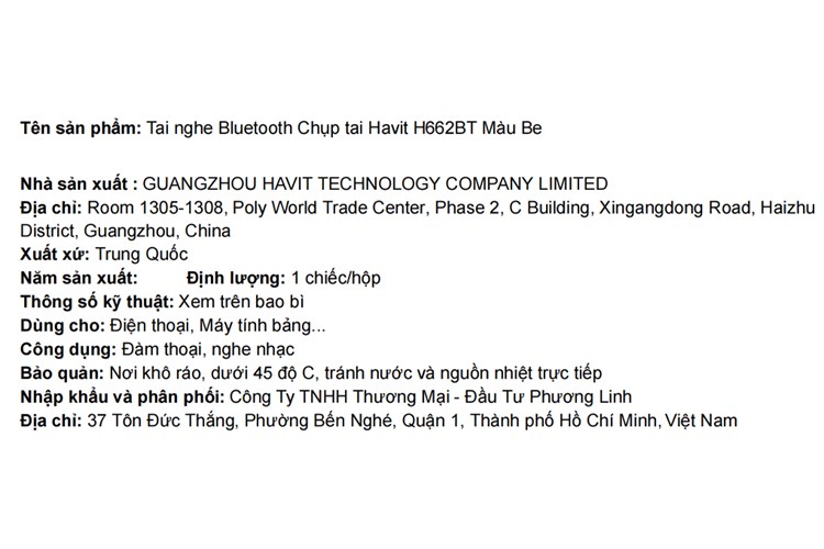 Tai nghe Bluetooth Chụp Tai Havit H662BT Màu Màu be