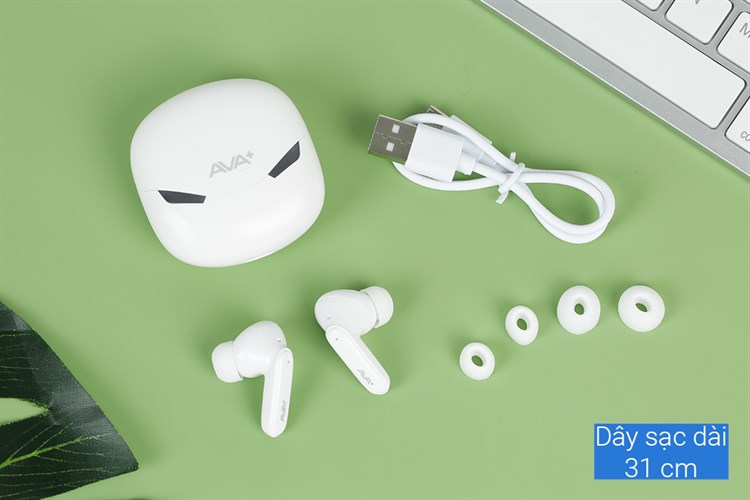Tai nghe Bluetooth True Wireless AVA+ Buds Life Rider GT07 Màu Trắng