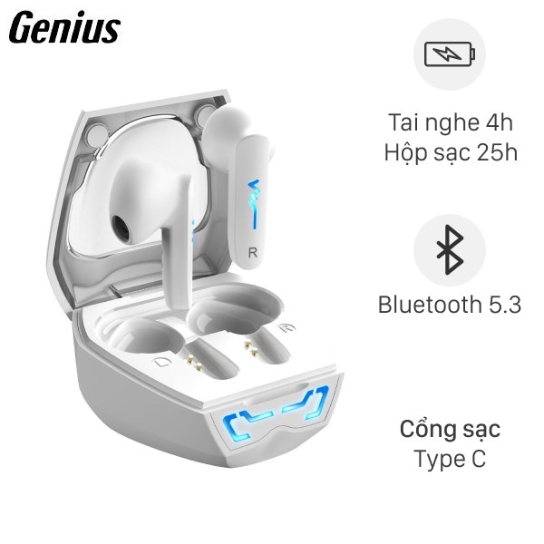 Tai nghe Bluetooth True Wireless Genius HS-M920BT