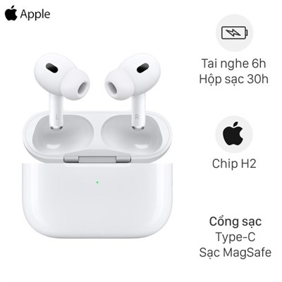 Tai nghe Bluetooth AirPods Pro Gen 2 MagSafe Charge (USB-C) Apple MTJV3