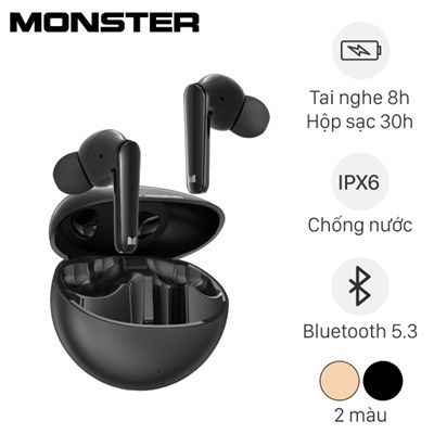 Tai nghe Bluetooth True Wireless Monster MH22163 N-Lite 203 AirLinks