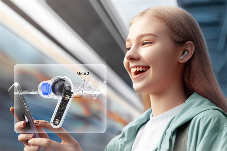 Tai nghe Bluetooth True Wireless Soundpeats Clear Màu Đen