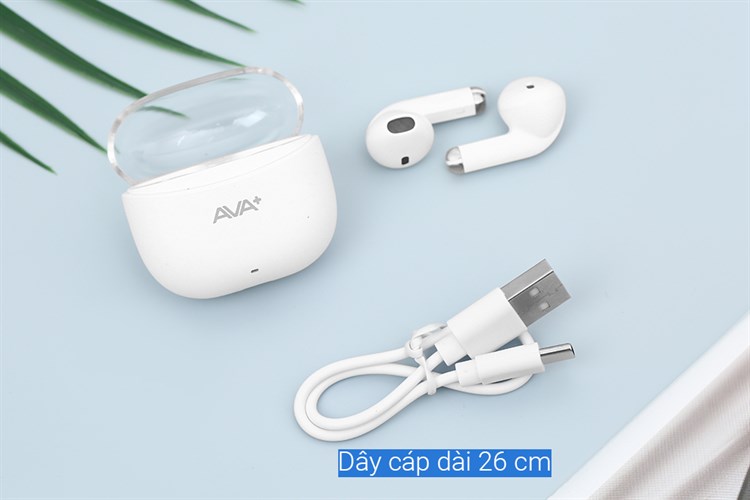 Tai nghe Bluetooth True Wireless AVA+ Go P210 Màu Trắng