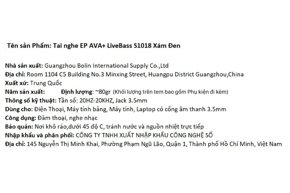 Tai nghe Có dây AVA+ LiveBass S1018 - 4