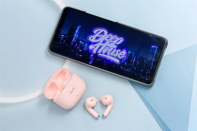 Tai nghe Bluetooth True Wireless AVA+ Go F25 Màu Hồng