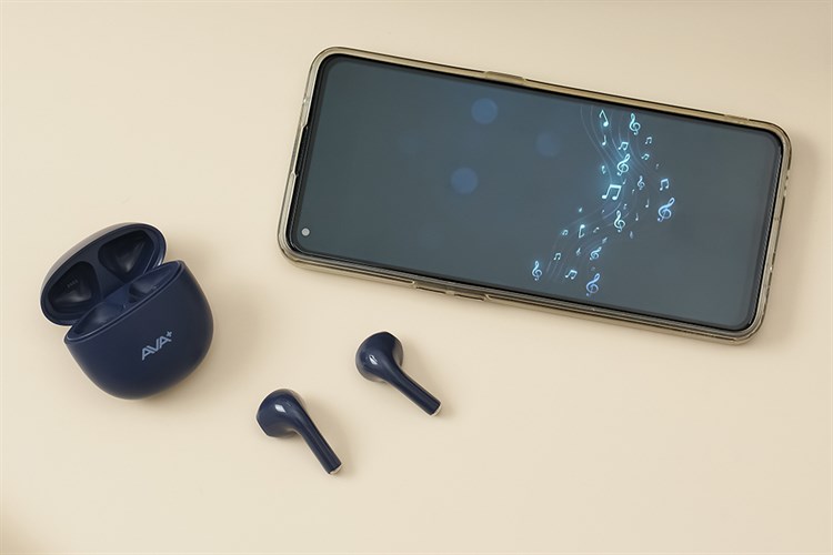 Tai nghe Bluetooth True Wireless AVA+ FreeGo PT62 Màu Xanh Navy