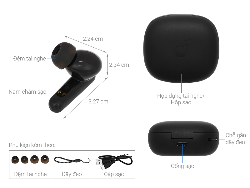Tai nghe Bluetooth True Wireless Anker Soundcore R50i A3949
