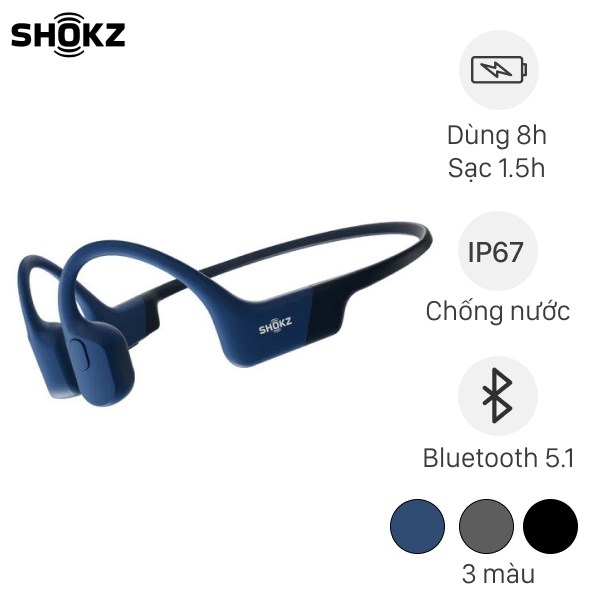 Tai Nghe Bluetooth Truyền Âm Thanh Qua Xương Shokz Openrun S803