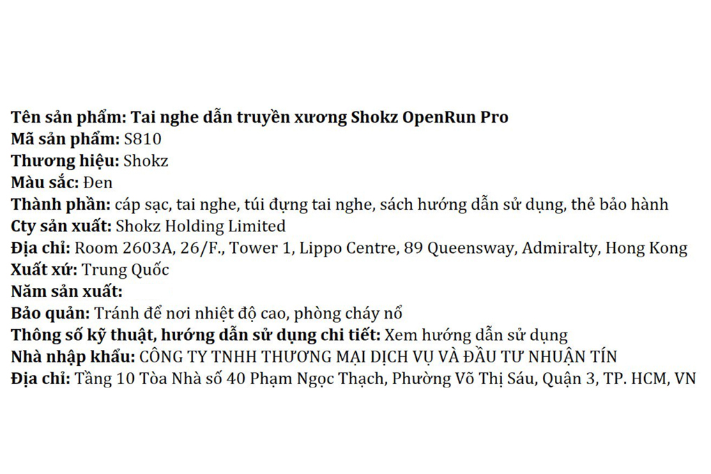 Tai nghe Bluetooth truyền xương Shokz OPENRUN PRO S810 - 7
