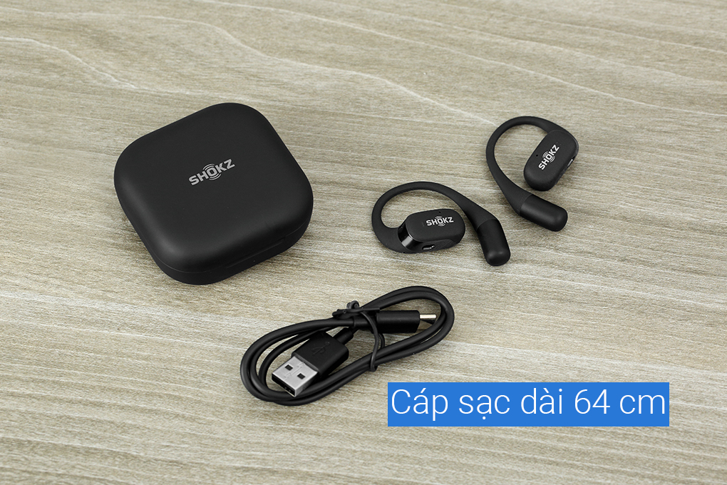 Tai nghe Bluetooth True Wireless Shokz OPENFIT T910 Màu Đen