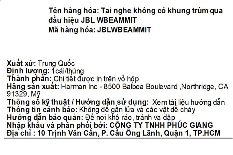 Tai nghe Bluetooth True Wireless JBL Wave Beam Màu Xanh mint