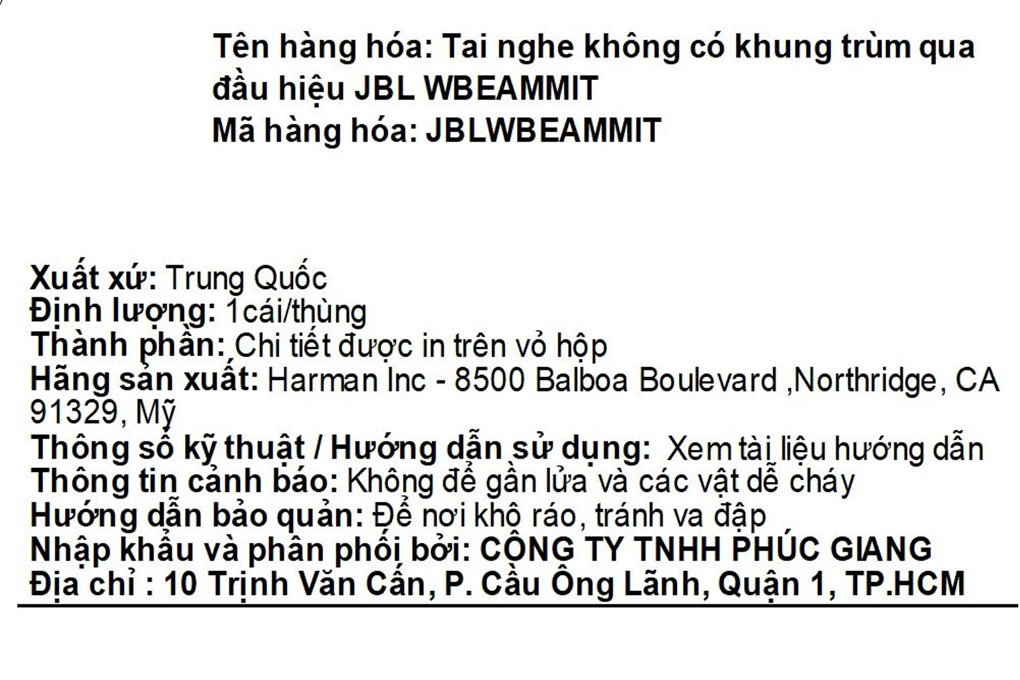 Tai nghe Bluetooth True Wireless JBL Wave Beam Màu Xanh mint