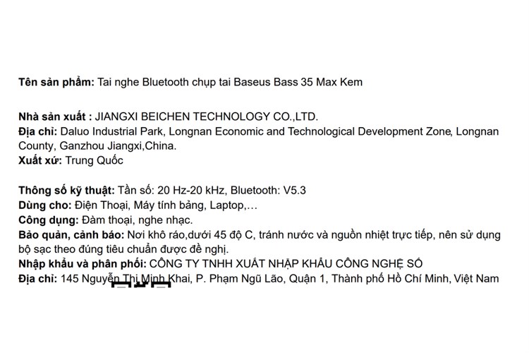 Tai nghe Bluetooth Chụp Tai Baseus Bass 35 Max Màu Kem