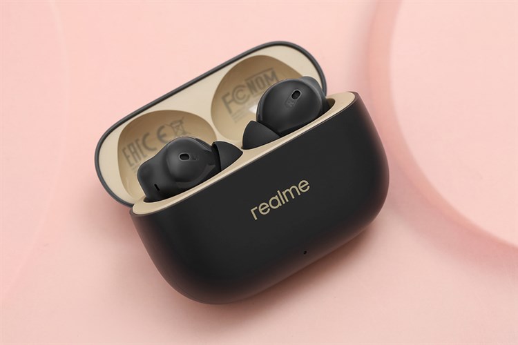 Tai nghe Bluetooth True Wireless realme Buds T300 Màu Đen