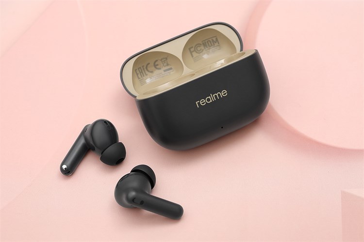 Tai nghe Bluetooth True Wireless realme Buds T300 Màu Đen