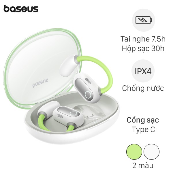 Tai Nghe Bluetooth Open - Ear Tws Baseus Eli Sport 1