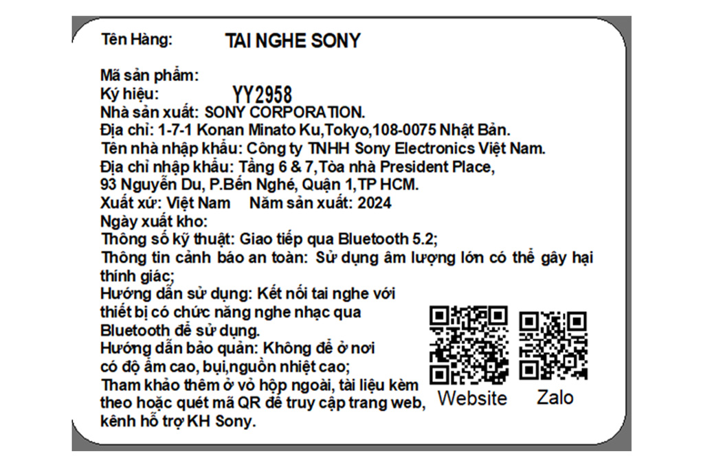 Tai nghe Bluetooth Chụp tai Sony WH-ULT900N Màu Trắng