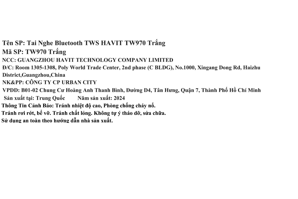 Tai nghe Bluetooth True Wireless Gaming Havit TW970 - 12