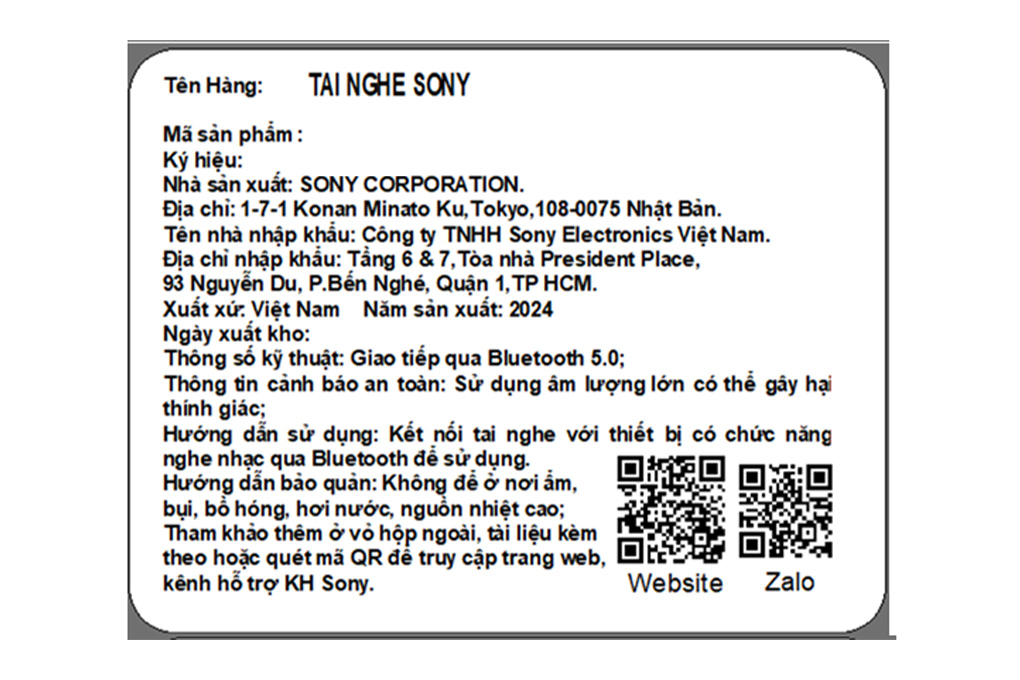 Tai nghe Bluetooth Sony WI-C100 Màu Đen