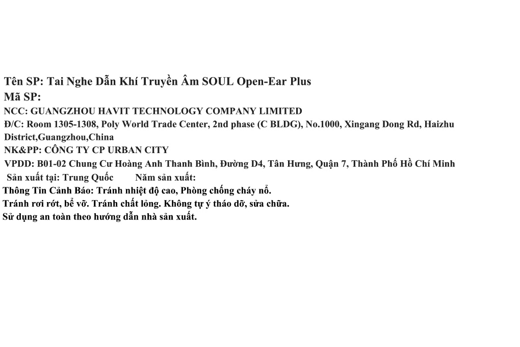Tai nghe Bluetooth dẫn khí truyền âm Soul Open-Ear Plus - 17