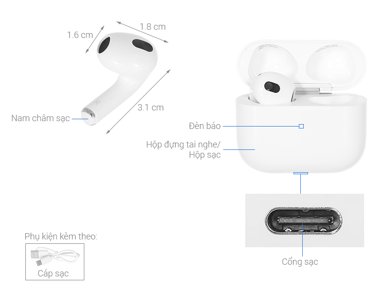 Tai nghe Bluetooth True Wireless AVA+ Buds Life Air 2 Pro