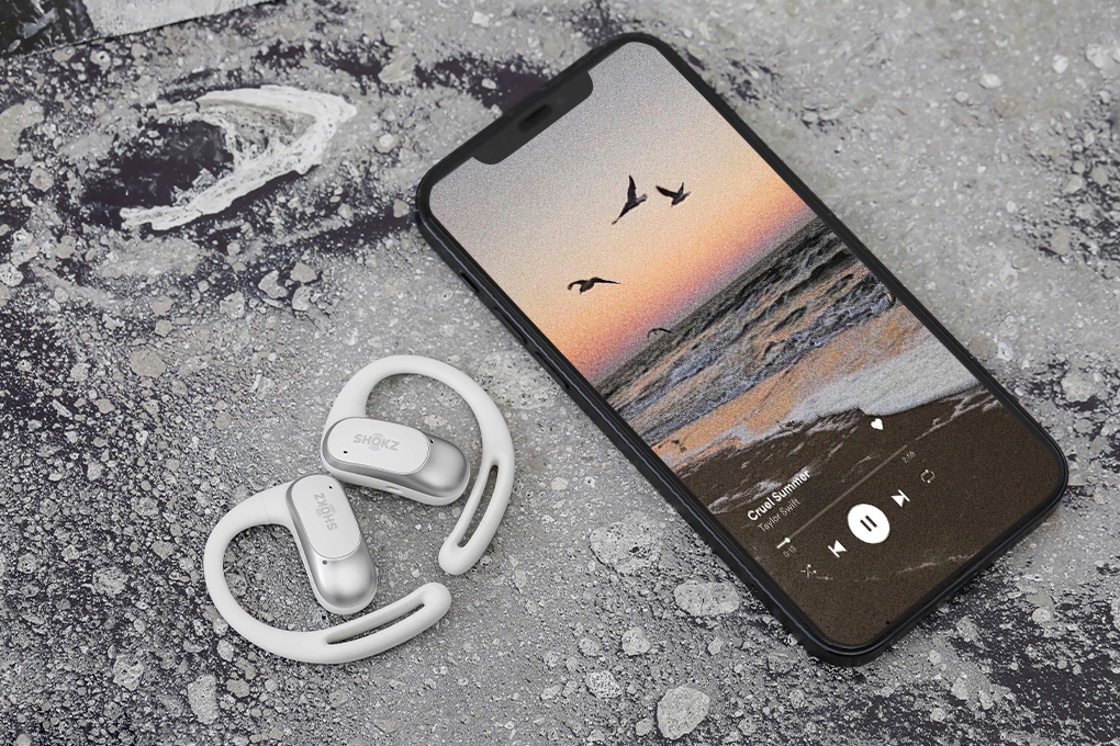 Tai nghe Bluetooth TWS Shokz OPENFIT AIR T511 Màu Trắng