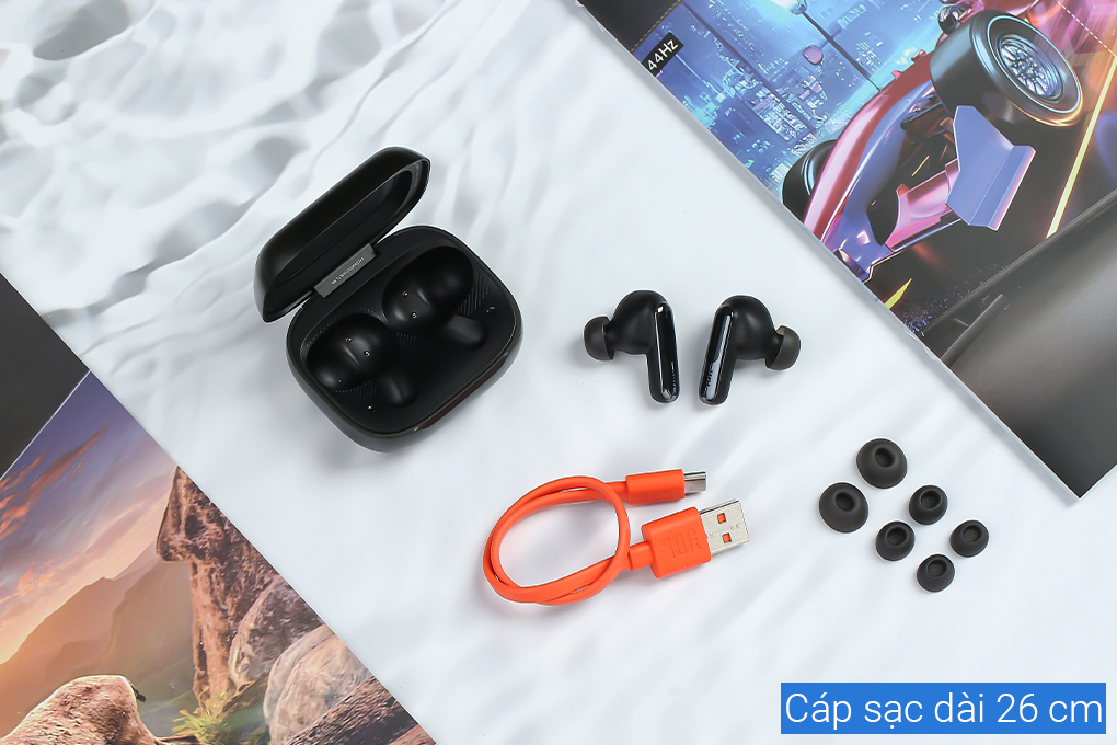 Tai nghe Bluetooth True Wireless JBL Live Beam 3 Màu Đen