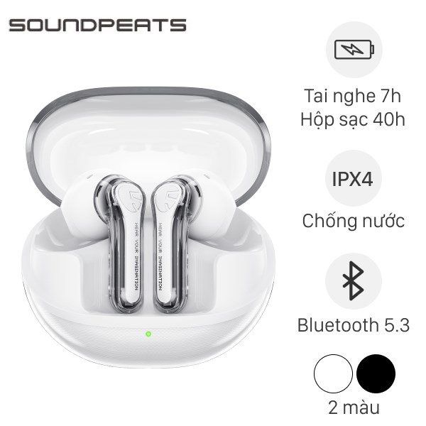 Tai Nghe Bluetooth True Wireless Soundpeats Clear - Pods