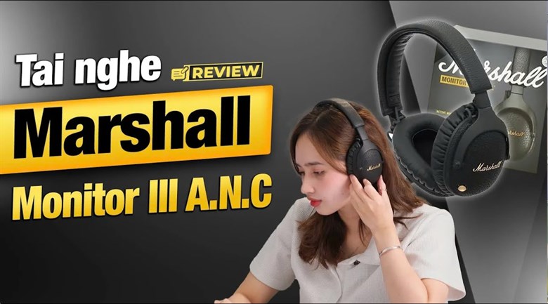 Tai nghe chụp tai Marshall Monitor III A.N.C.