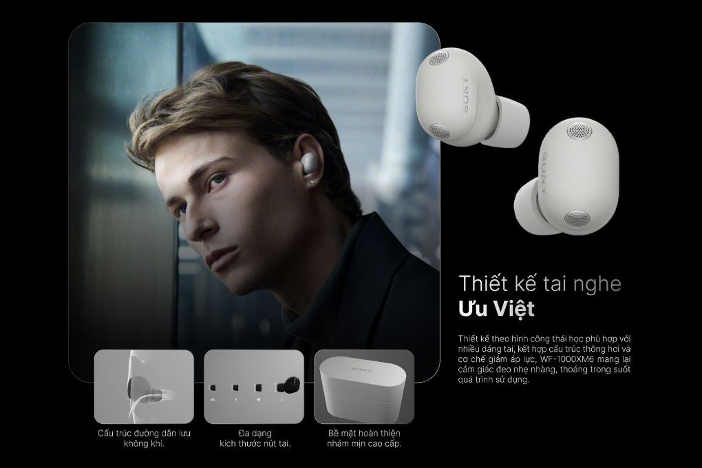 Tai nghe Bluetooth True Wireless Sony WF-1000XM6