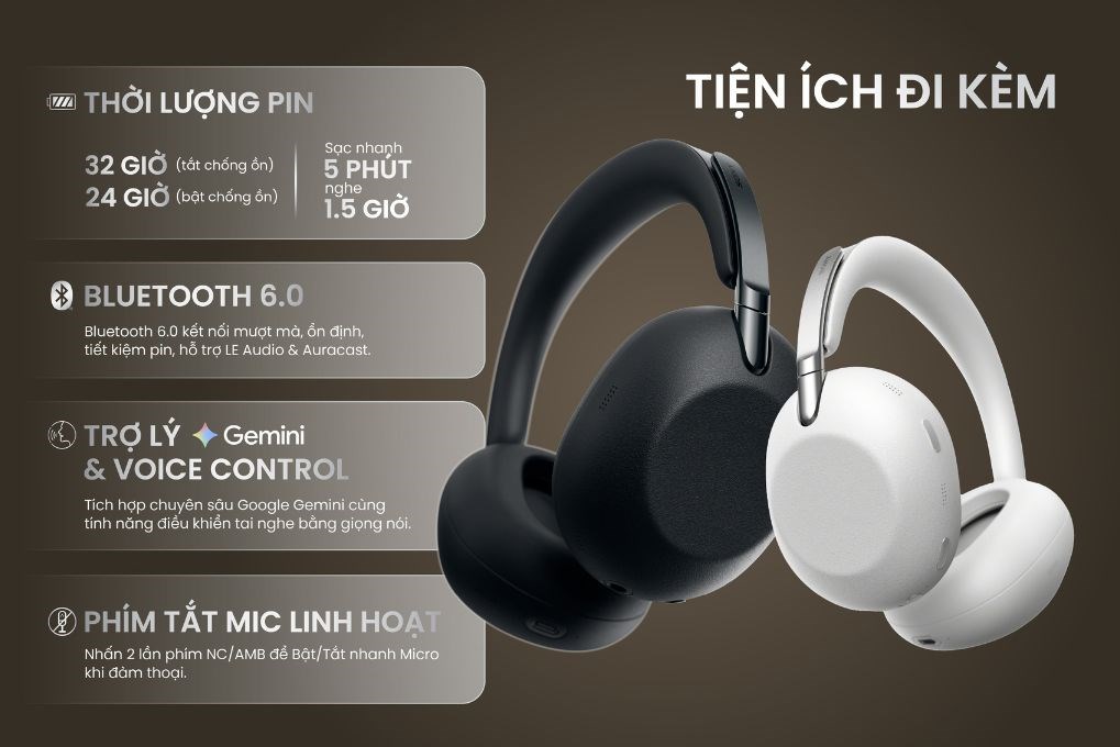 Tai nghe Bluetooth Chụp Tai Sony WH-1000XX
