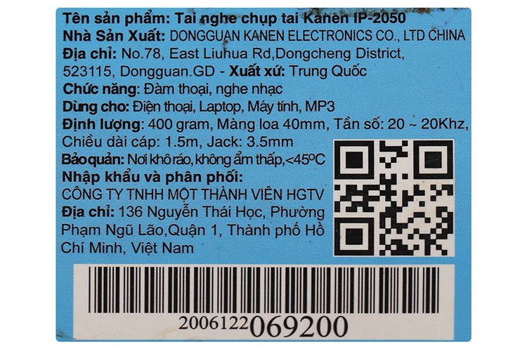 Tai nghe chụp tai Kanen IP-2050 Màu Đỏ