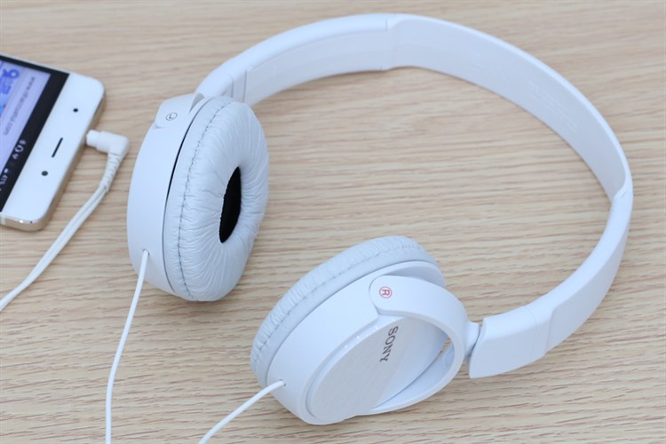 Tai nghe chụp tai Sony MDR-ZX110AP Màu Trắng