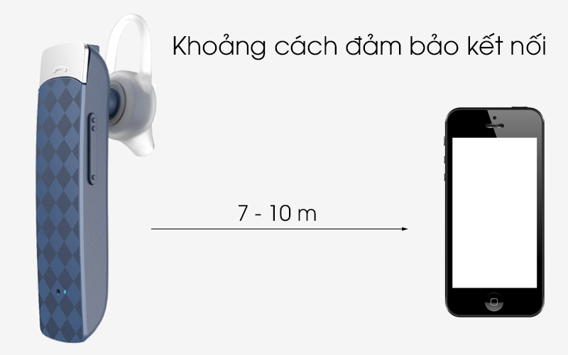 Tai nghe Bluetooth Roman R552S - Khoảng cách đảm bảo kết nối