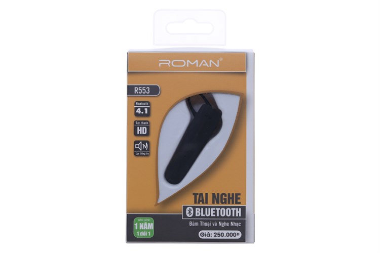 Tai nghe Bluetooth Roman R553 Màu Đen