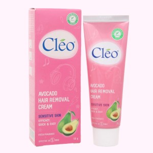 Kem tẩy lông Cléo Avocado Hair Removal Cream cho da nhạy cảm 50g