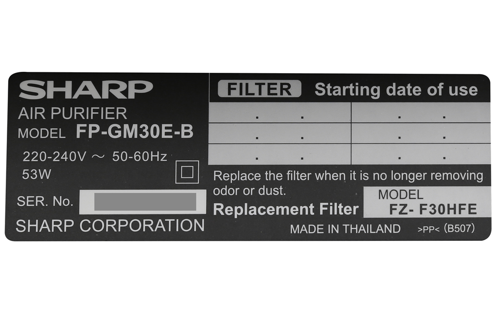 Máy lọc không khí có bắt muỗi Sharp FP-GM30E-B - 11
